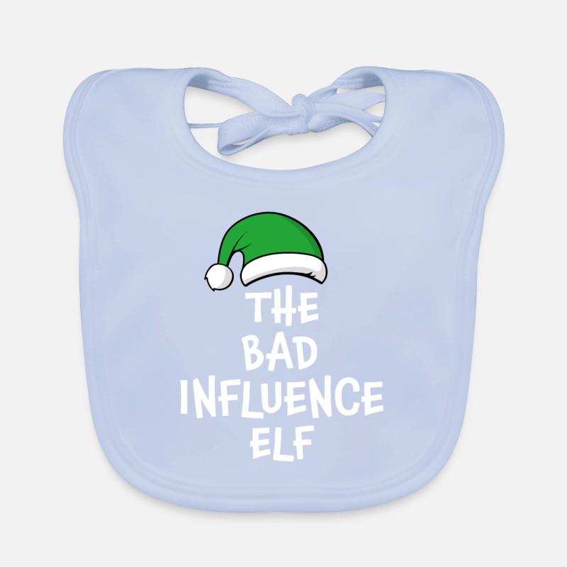 The Bad Influence Elf Organic Baby Bibs