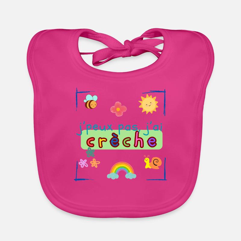 j'peux pas, j'ai crèche Bavoir bio Bébé