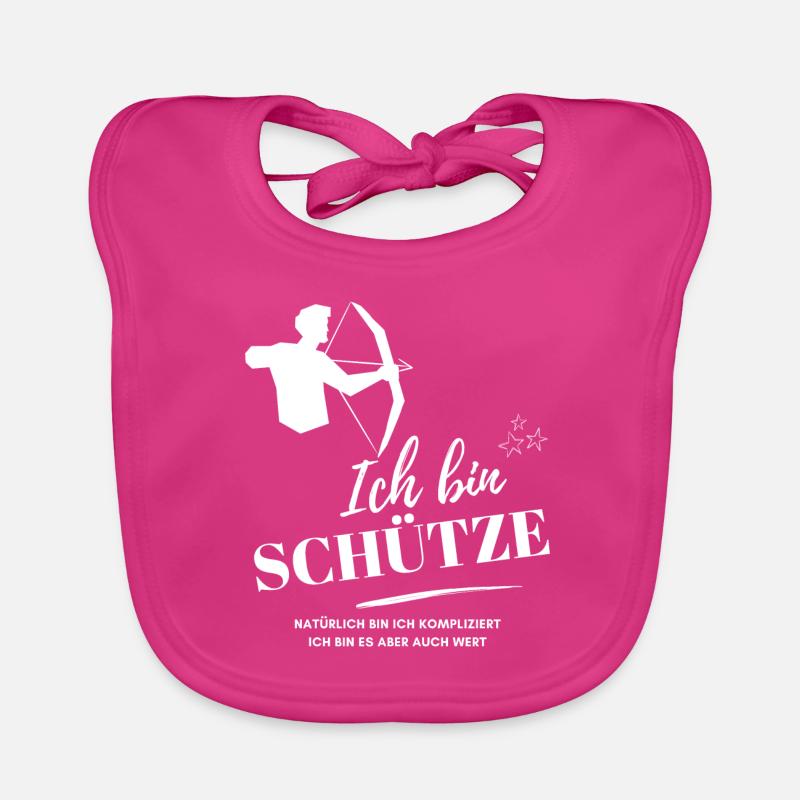 Ich bin Schütze Sternzeichen Astrologie Baby Bio-Lätzchen