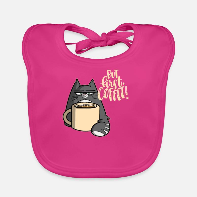 But first coffee - Cat Baby Bio-Lätzchen