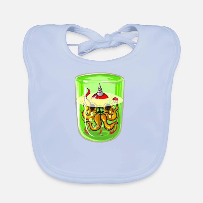 Radioactive Octopus Organic Baby Bibs