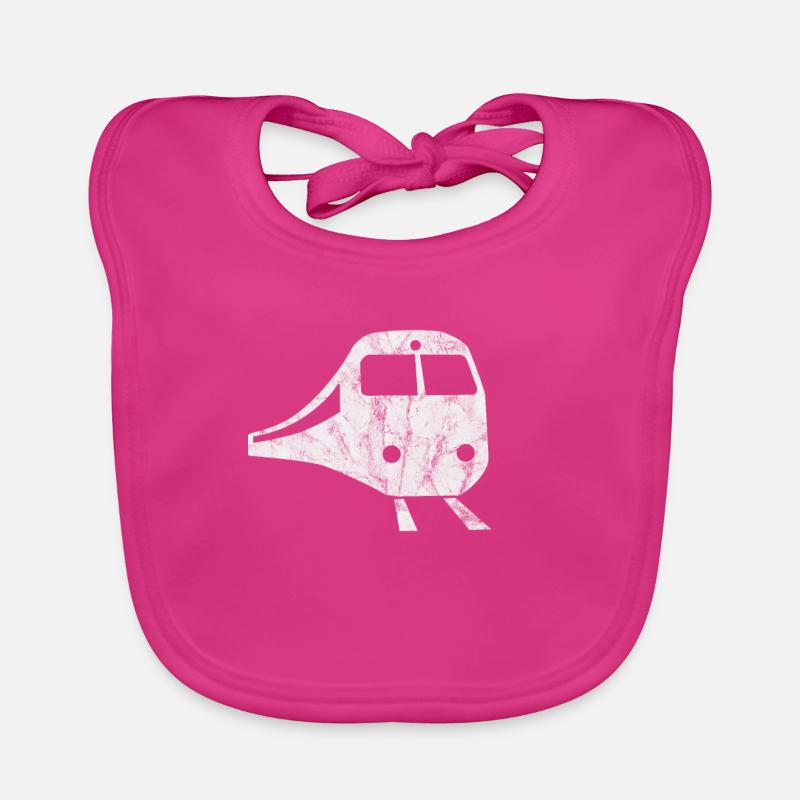 Zug - Baby Bio-Lätzchen - Fuchsia