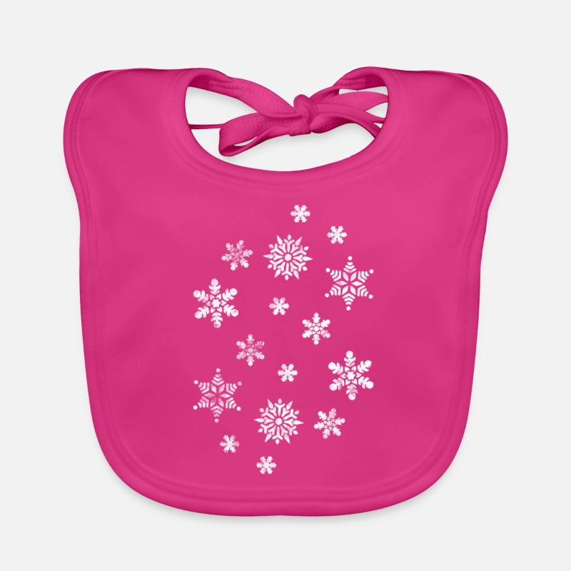 hiver - Bavoir bio Bébé - fuchsia
