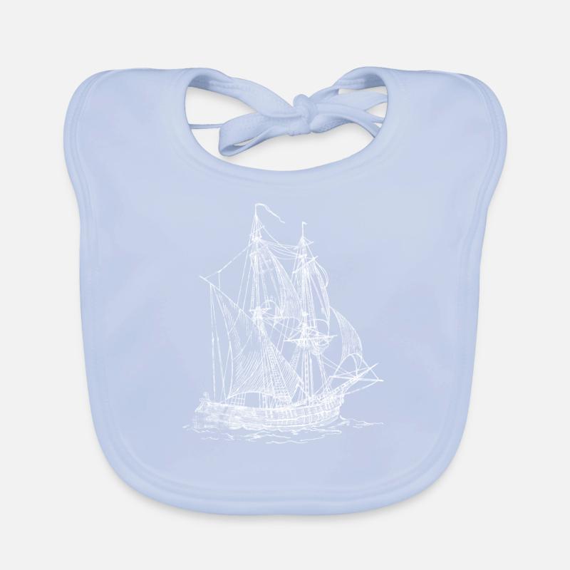 Viking ship Viking ship Organic Baby Bibs