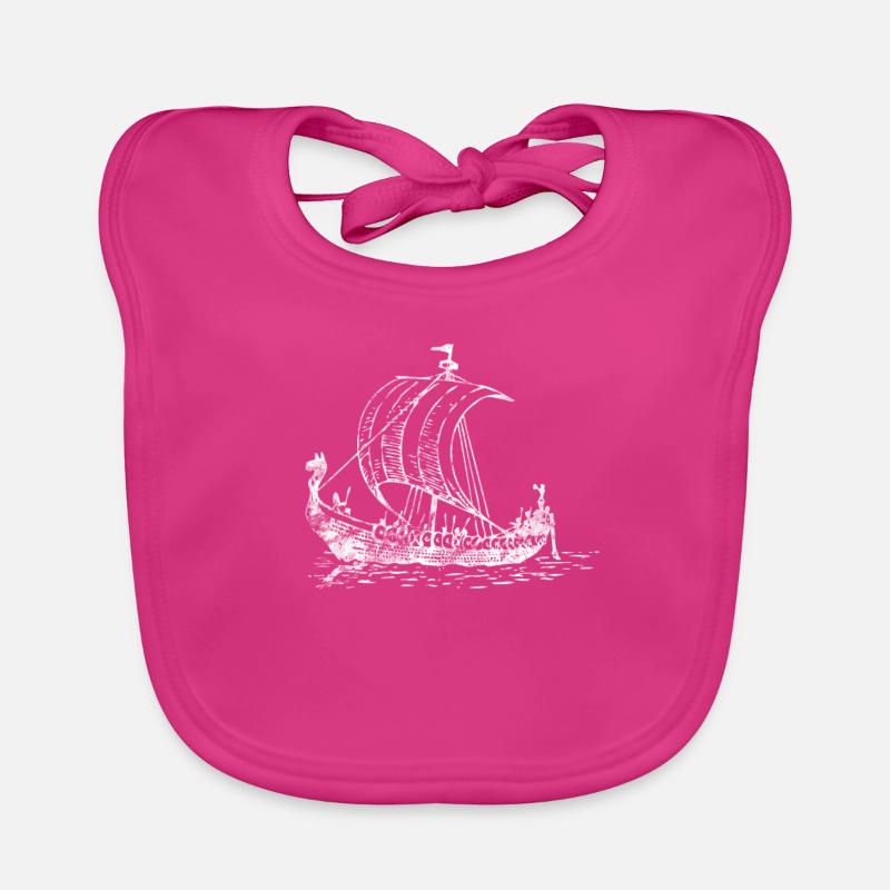 Viking ship Viking ship Organic Baby Bibs