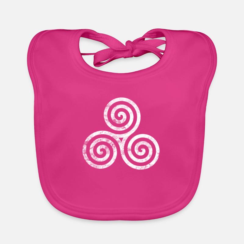 Celtic - Baby Bio-Lätzchen - Fuchsia