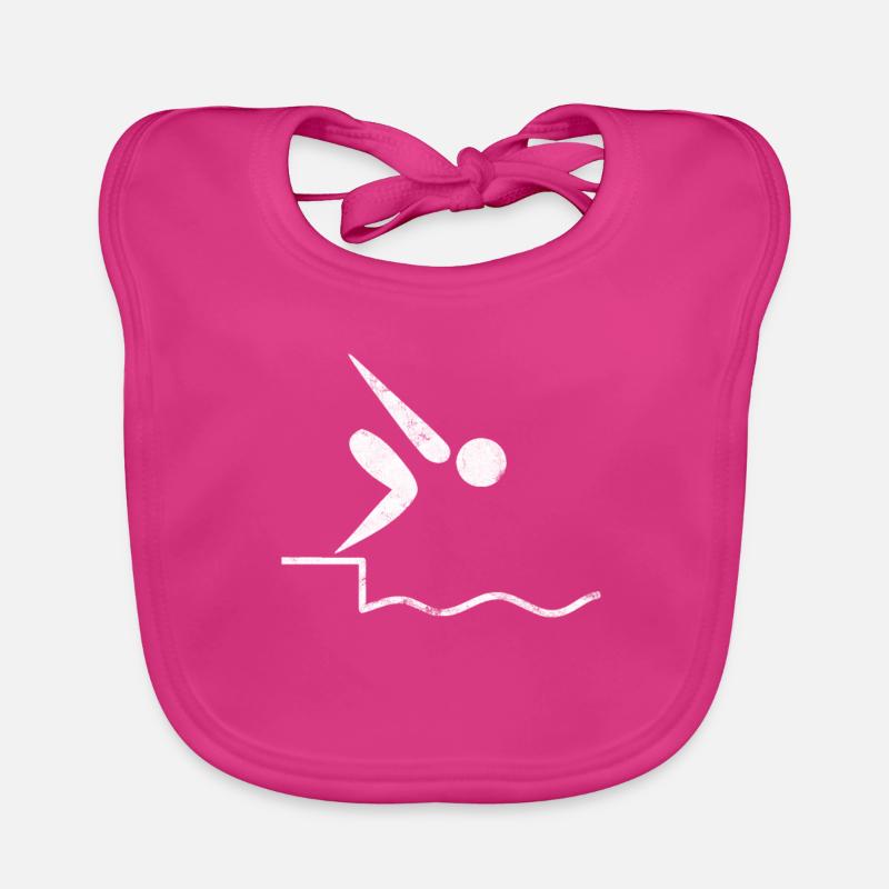 Nageur compétition de natation Bavoir bio Bébé