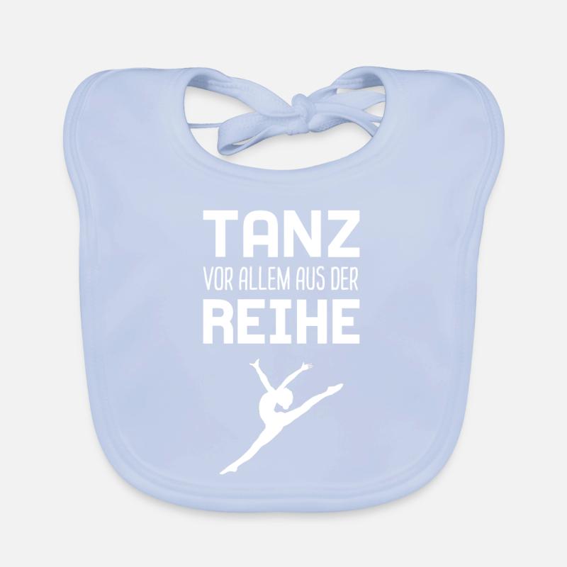 Dancing music dancer funny saying Organic Baby Bibs