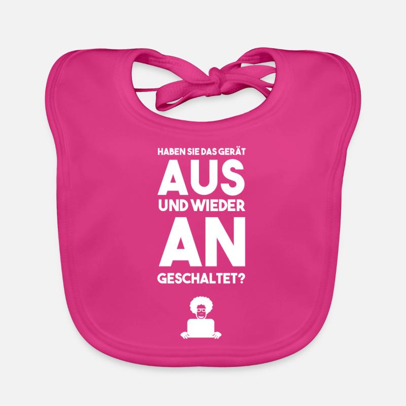 Programmierer Programmieren lustiger Spruch Html - Baby Bio-Lätzchen - Fuchsia