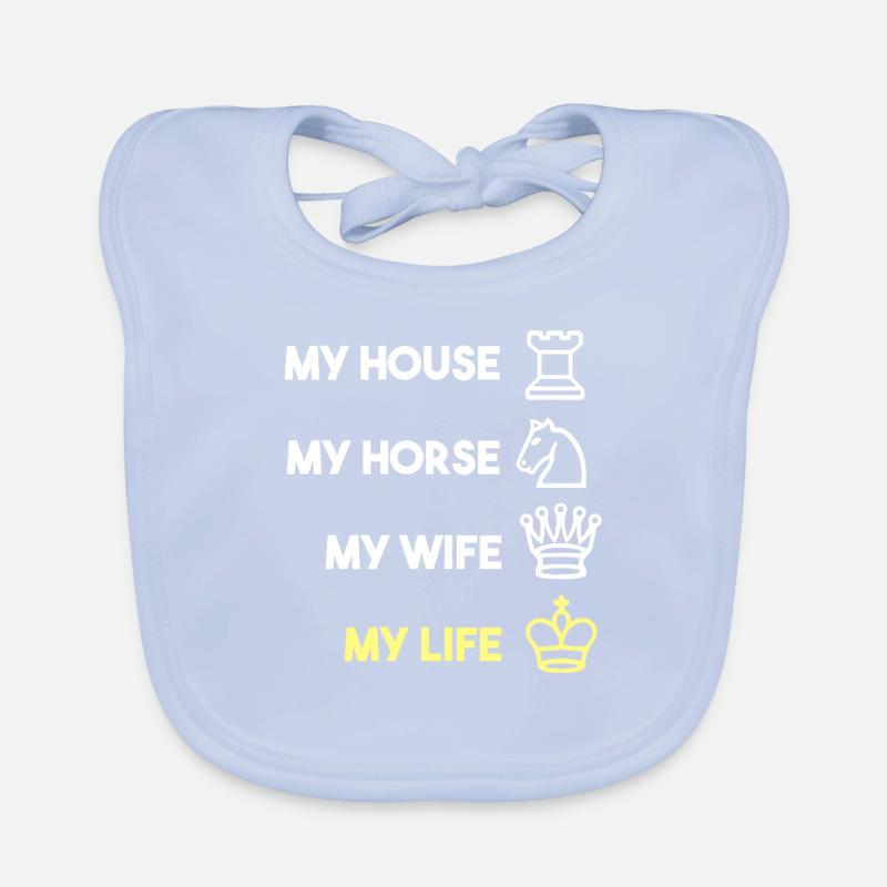 Jeu d'échec d'échecs Bavoir bio Bébé