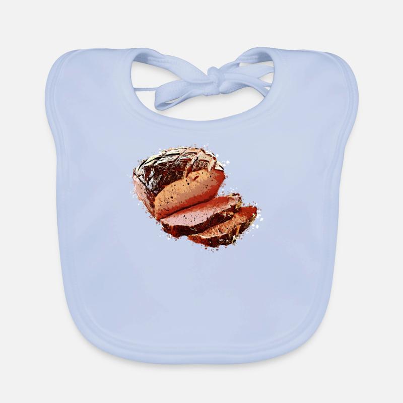 Leberkas Leberkäse Leberkäs Bavaria Gift Organic Baby Bibs