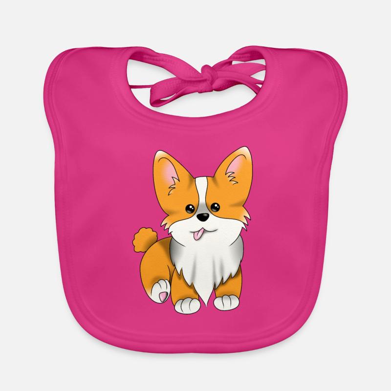 1 1 Corgi Blank Baby Bio-Lätzchen