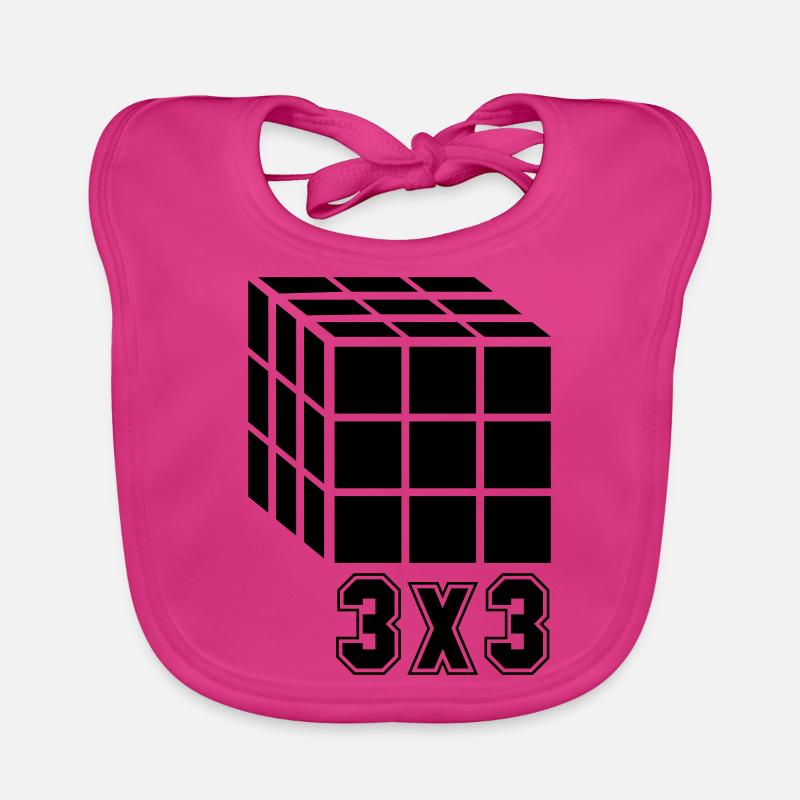 3x3 Würfel Cube Baby Bio-Lätzchen