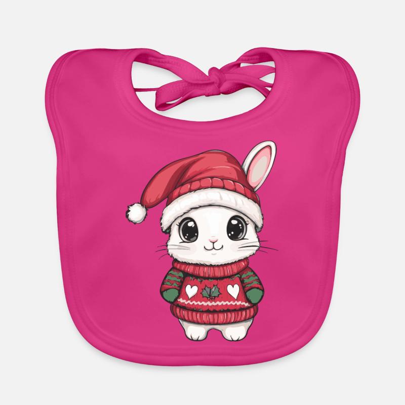 Bande dessinée de Noël Bunny Bavoir bio Bébé