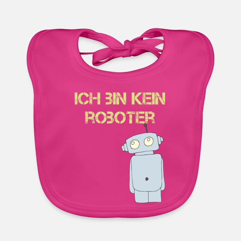 ich bin kein roboter Baby Bio-Lätzchen