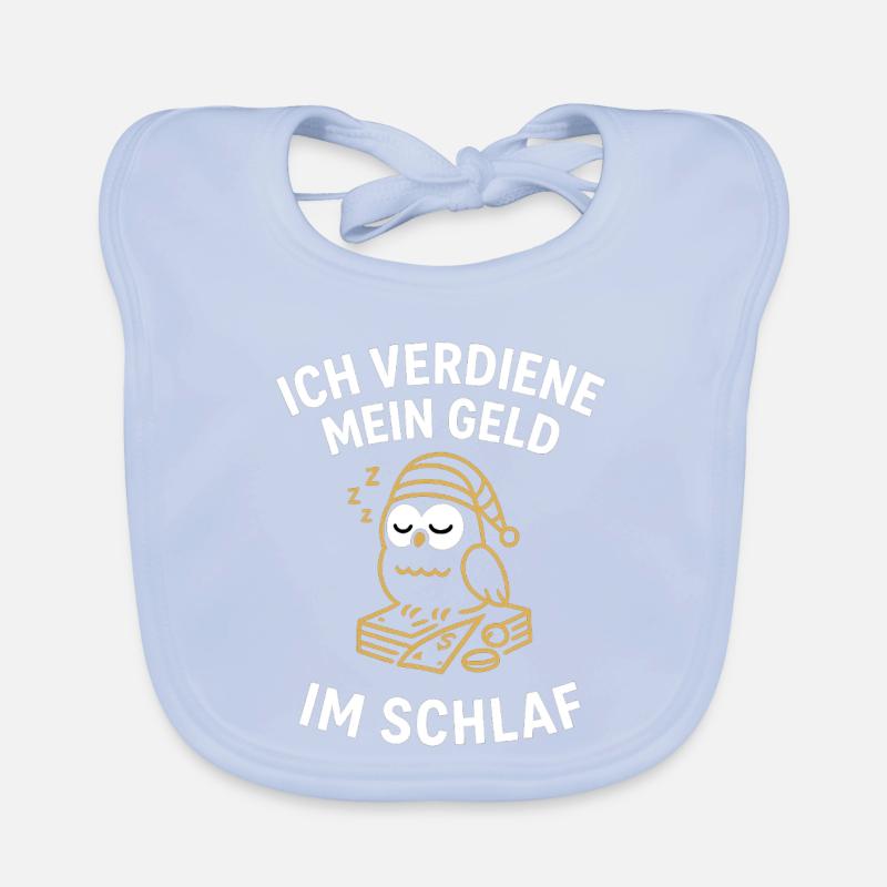 GeldImSchlaf Eule Baby Bio-Lätzchen