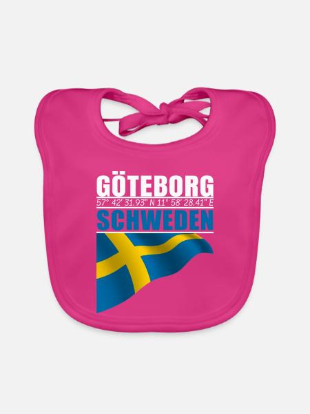 Göteborg - Baby Bio-Lätzchen - Fuchsia
