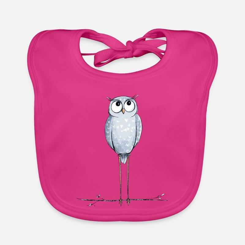 süße Eule Baby Bio-Lätzchen