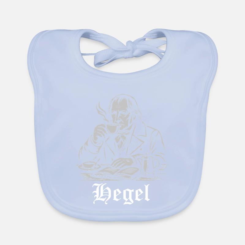 Philosopher Hegel is drinking Coffee Organic Baby Bibs