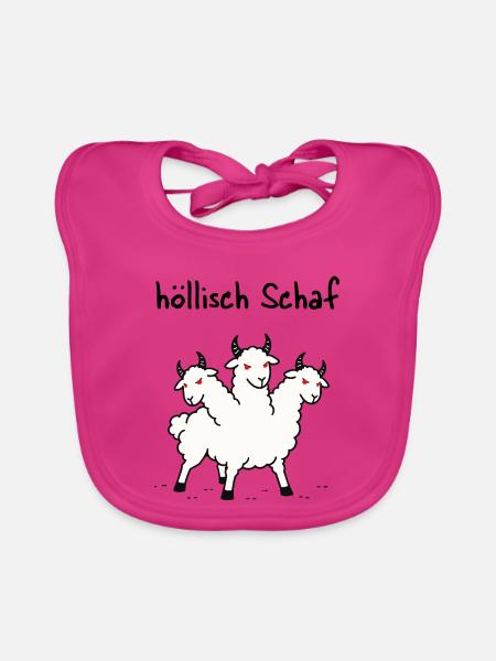 höllisch Scharf - Baby Bio-Lätzchen - Fuchsia