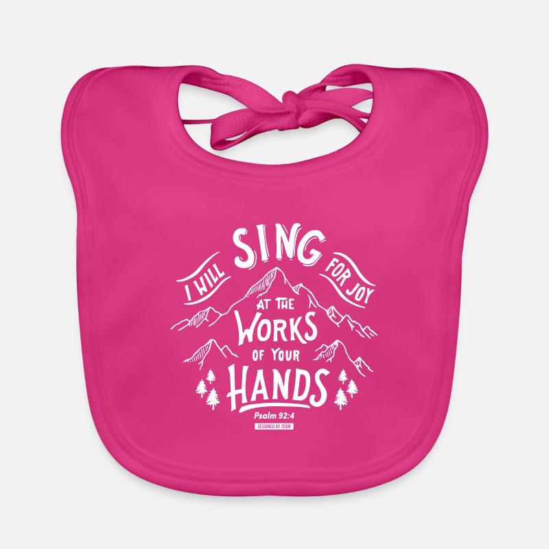 I will sing for joy Organic Baby Bibs