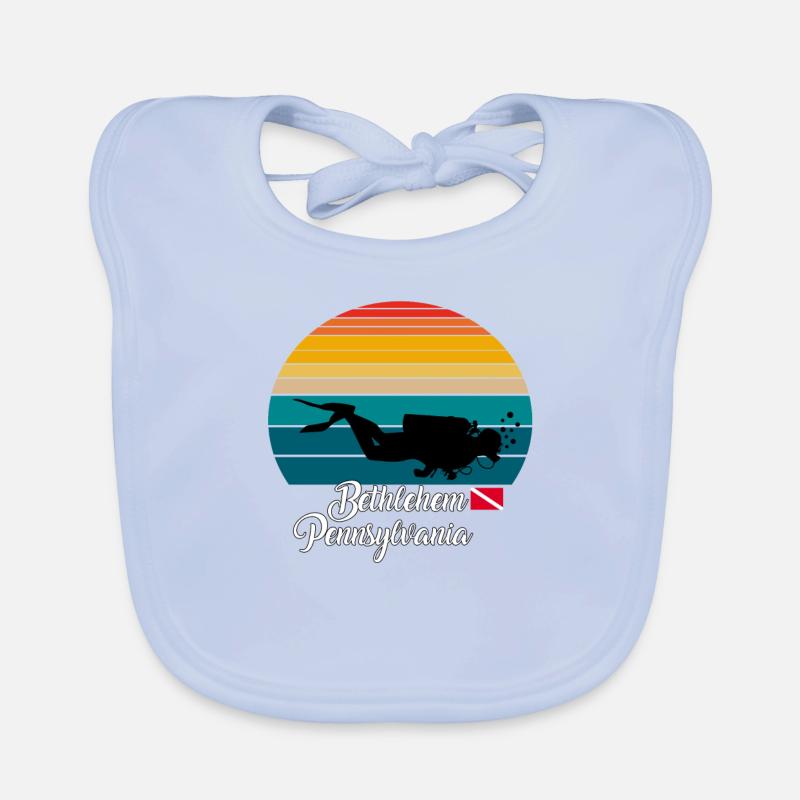 Plongée à Bethlehem Pennsylvanie Bavoir bio Bébé
