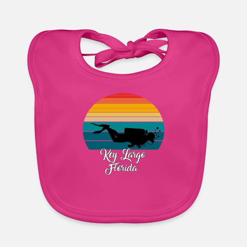 Key Largo Floride Plongée Bavoir bio Bébé
