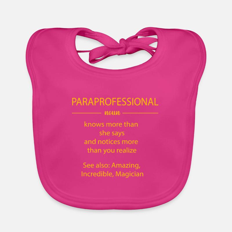 Lehrerassistent Paraprofessional Paraeducator Baby Bio-Lätzchen