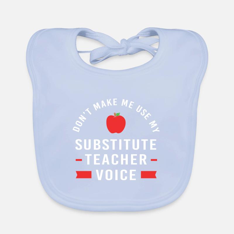 Enseignant suppléant Enseignant suppléant Bavoir bio Bébé