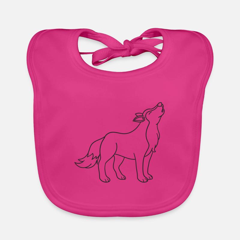 Wolf, wolves, gift, gift idea Organic Baby Bibs