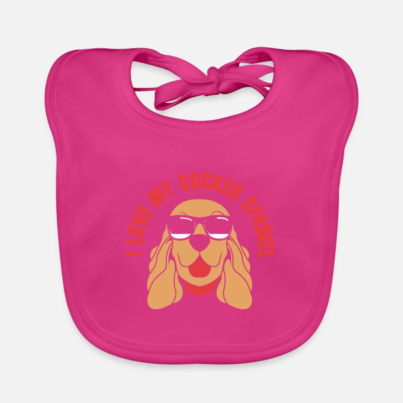 Papa Cocker Spaniel Bavoir bio Bébé
