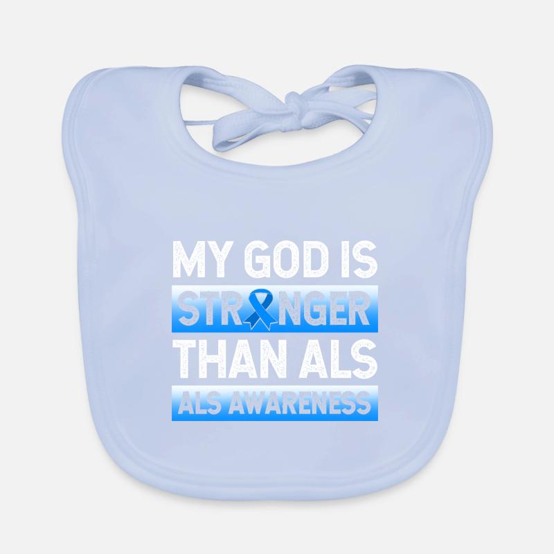 ALS nerve disease Organic Baby Bibs