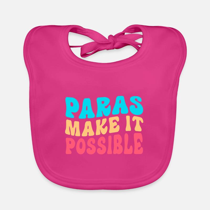 Paraprofessionnel Paraéducateur Assistant enseignant Bavoir bio Bébé