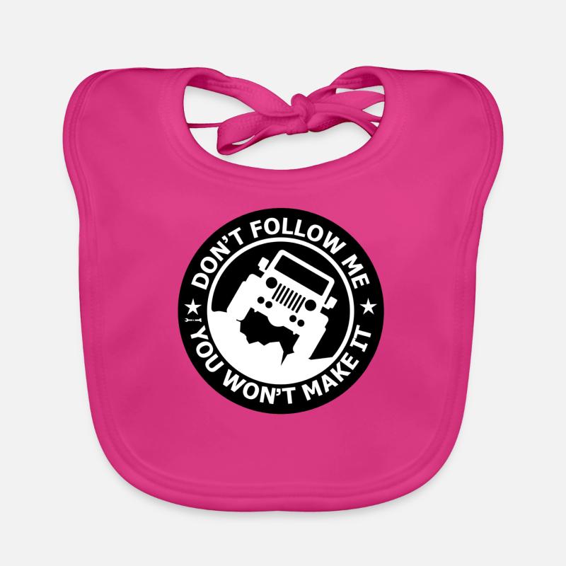 jeep - Bavoir bio Bébé - fuchsia