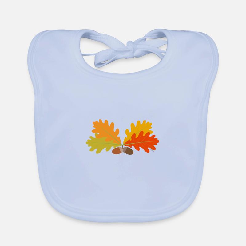 Feuilles de chêne Bavoir bio Bébé