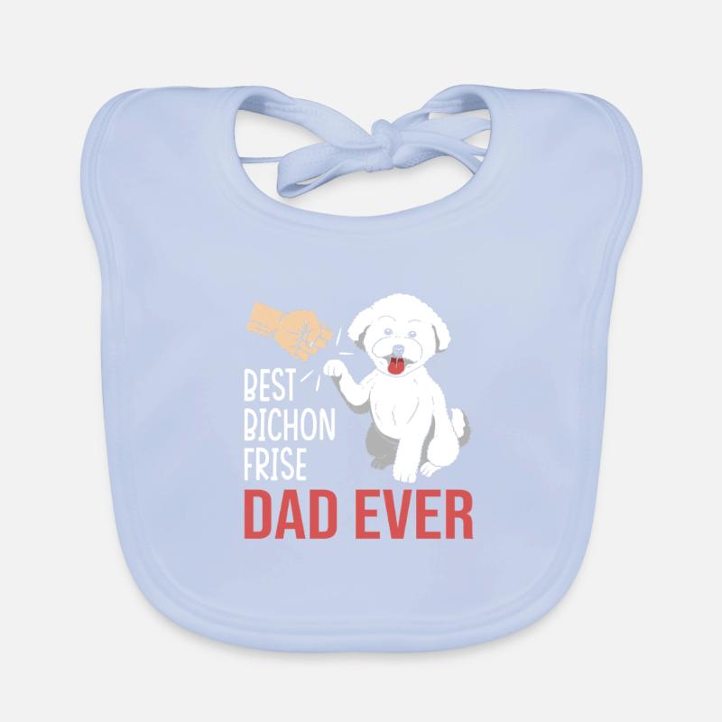 Bichon Frise Dog Organic Baby Bibs