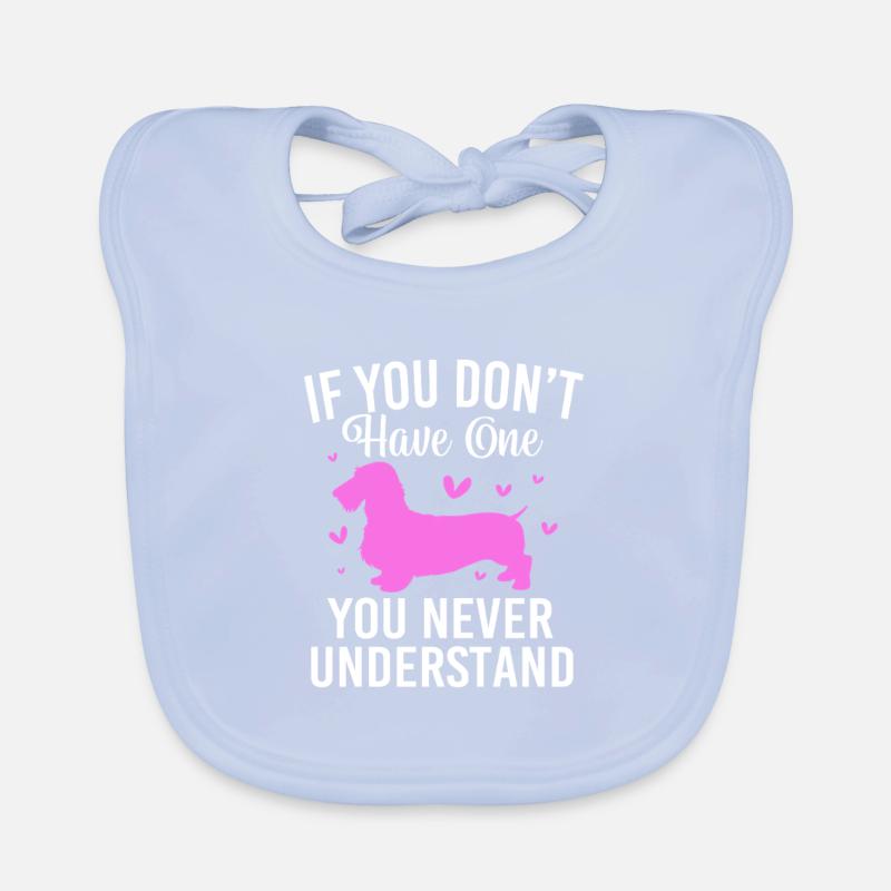 Wire-haired Dachshund Dachshund Organic Baby Bibs