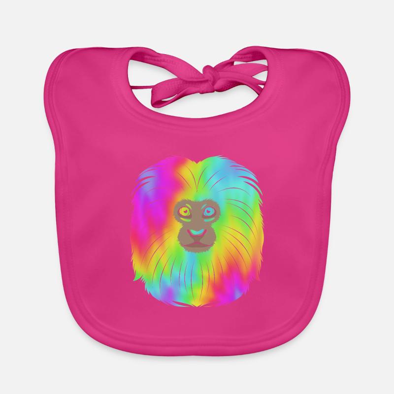 Tamarin Monkey Monkey Monkey Monkey Face Organic Baby Bibs