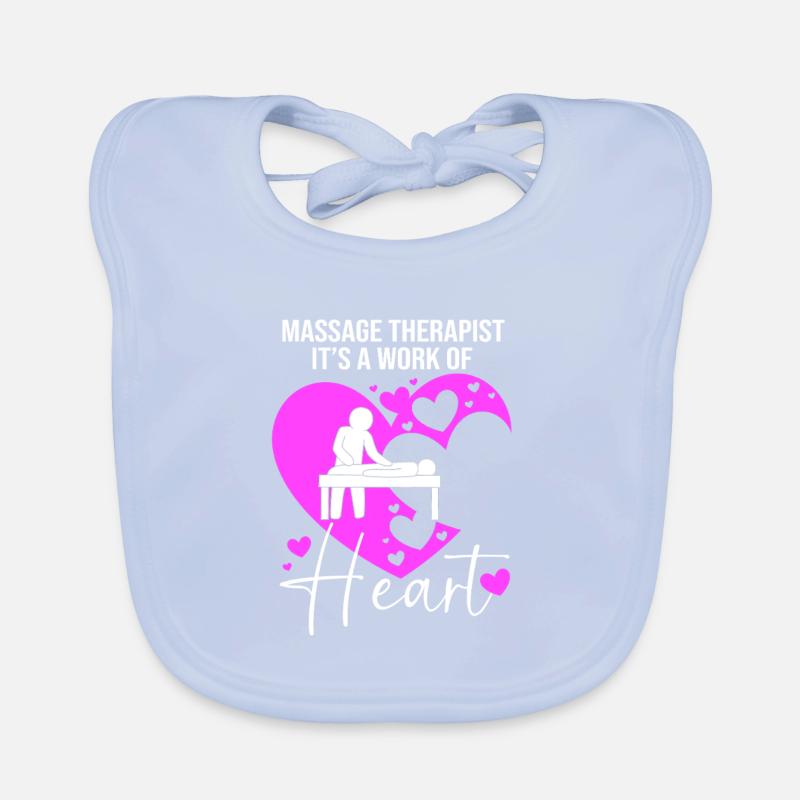 Massage masseur, masseuse, naturopath Organic Baby Bibs