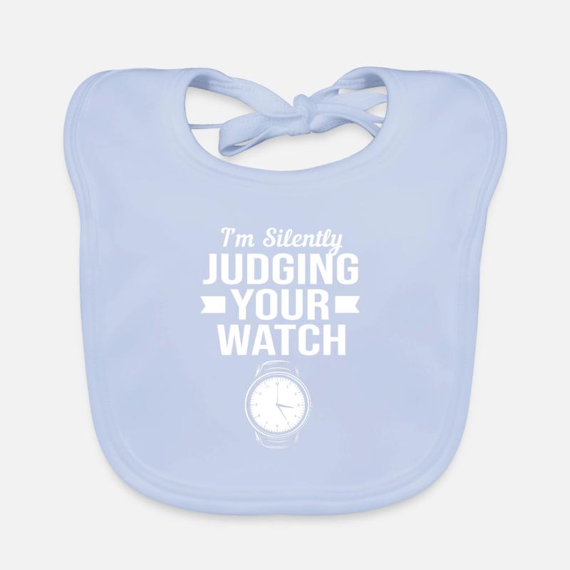 Clockwork Clock Organic Baby Bibs