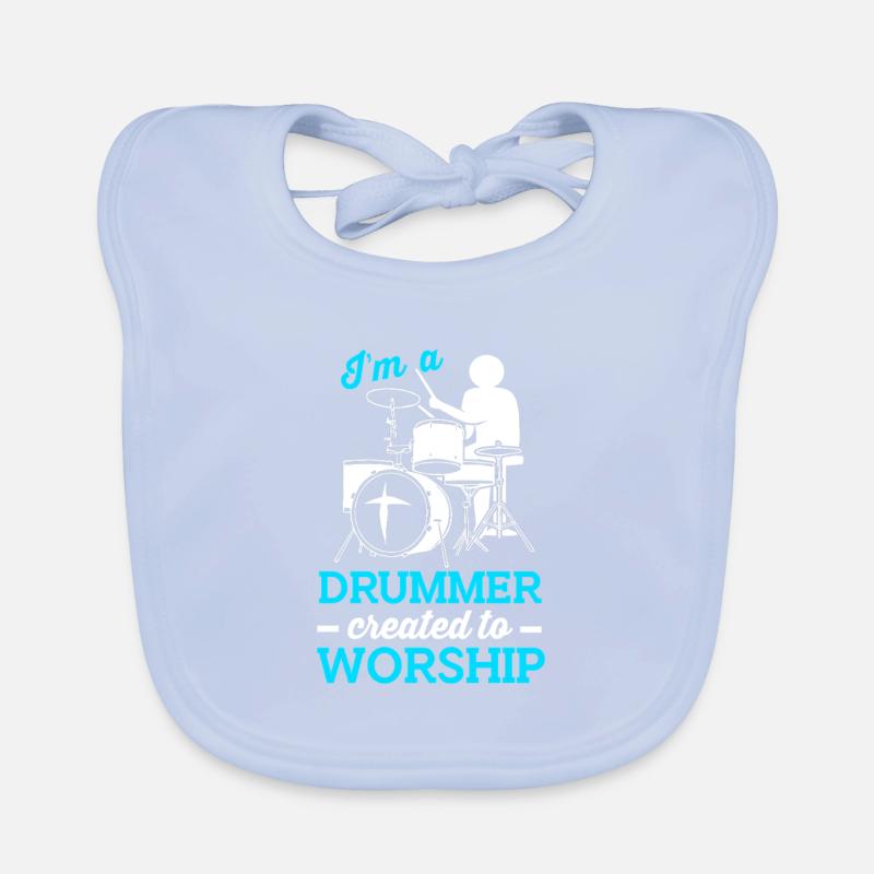 Drumsticks Schlagzeug Schlagzeuger Baby Bio-Lätzchen