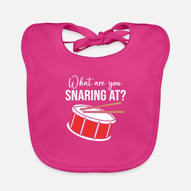 Drums Drummers Drumsticks Organic Baby Bibs