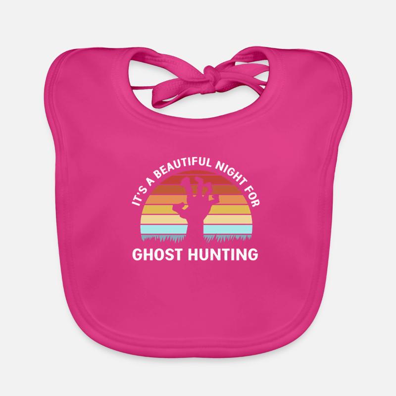 Paranormal Ghost Ghost Hour Ghost Ghost Organic Baby Bibs
