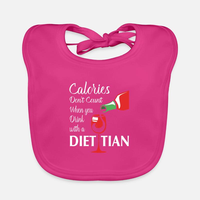 Diät Diätassistent - Baby Bio-Lätzchen - Fuchsia