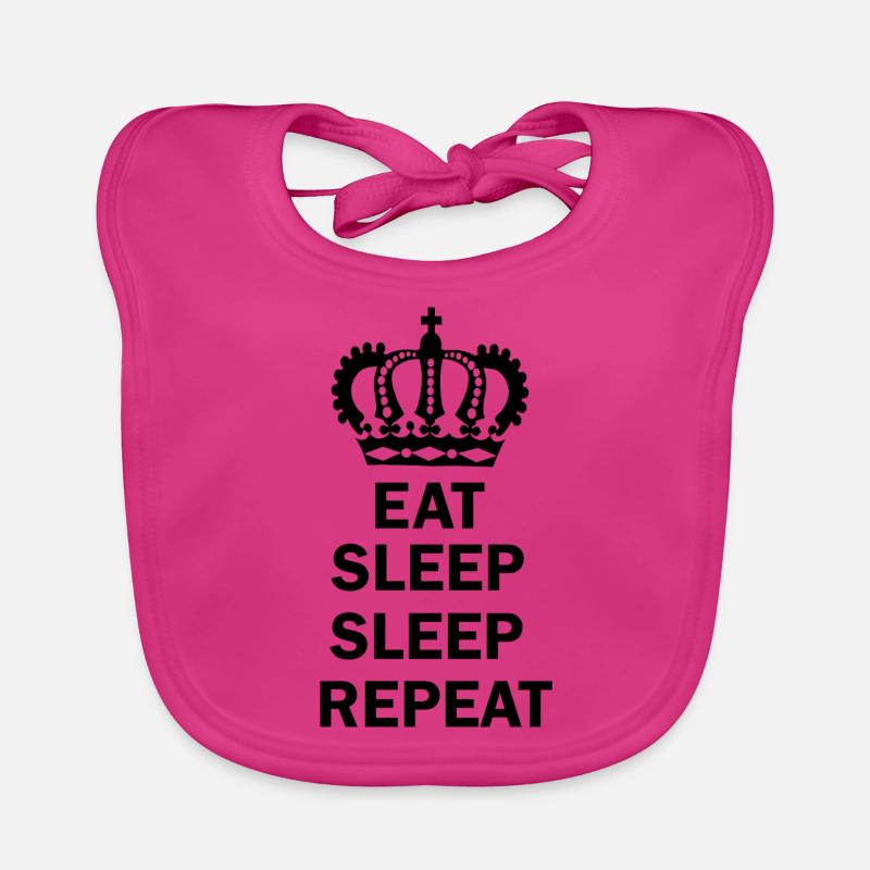 Mangez le sommeil sommeil Répéter Bavoir bio Bébé