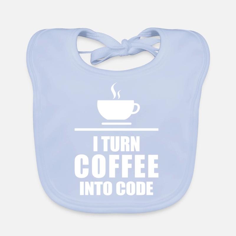 Café Code de programmation de la caféine Bavoir bio Bébé