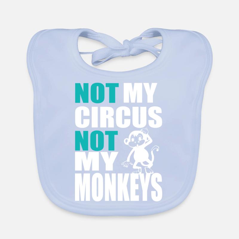 Pas mon cirque ni mes singes 4- Pas mon cirque Bavoir bio Bébé