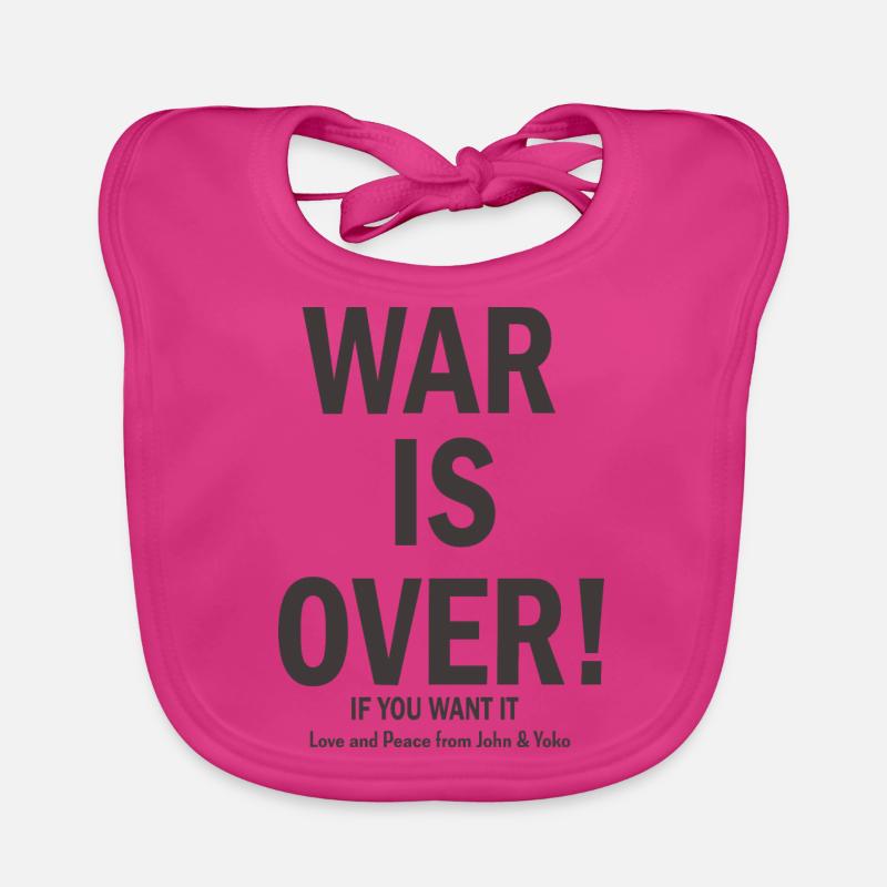 War is over Organic Baby Bibs