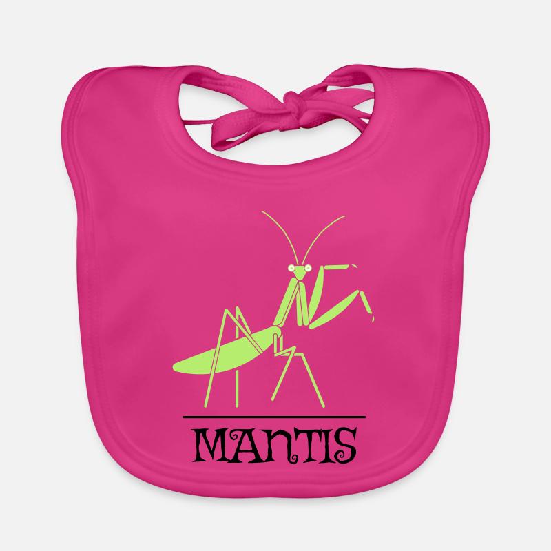 Mantis Gottesanbeterin Insekt Design Baby Bio-Lätzchen