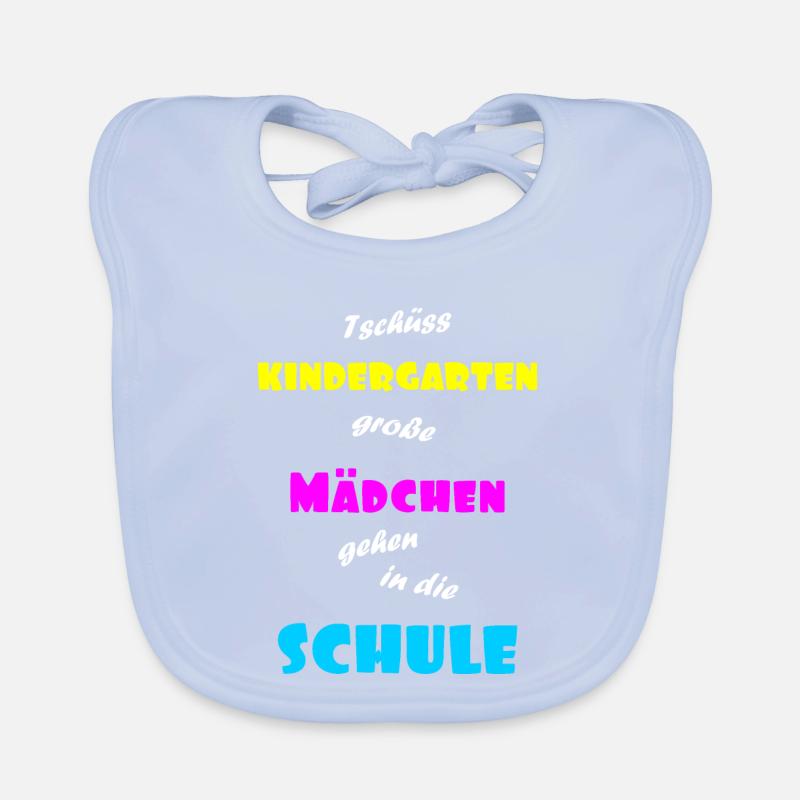Einschulung Maedchen Baby Bio-Lätzchen